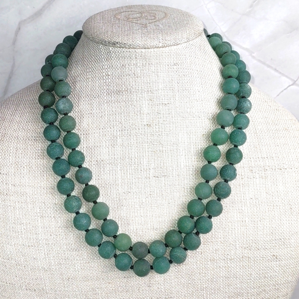 Best Of Everything Matte Aventurine Gemstone Necklace